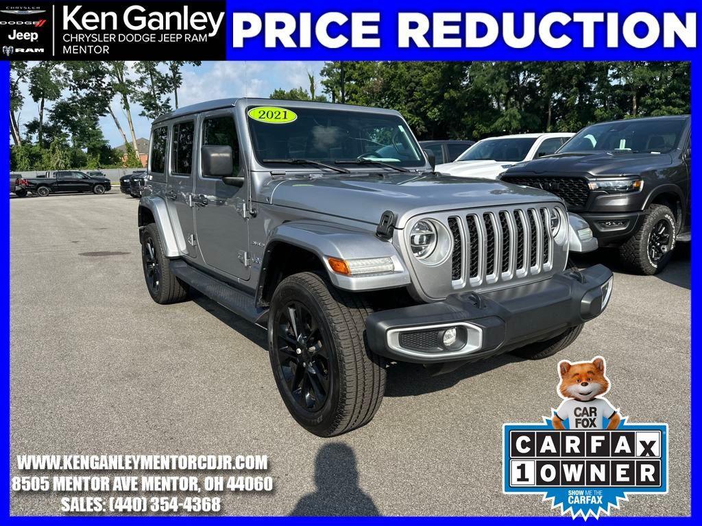 used 2021 Jeep Wrangler Unlimited 4xe car, priced at $28,500