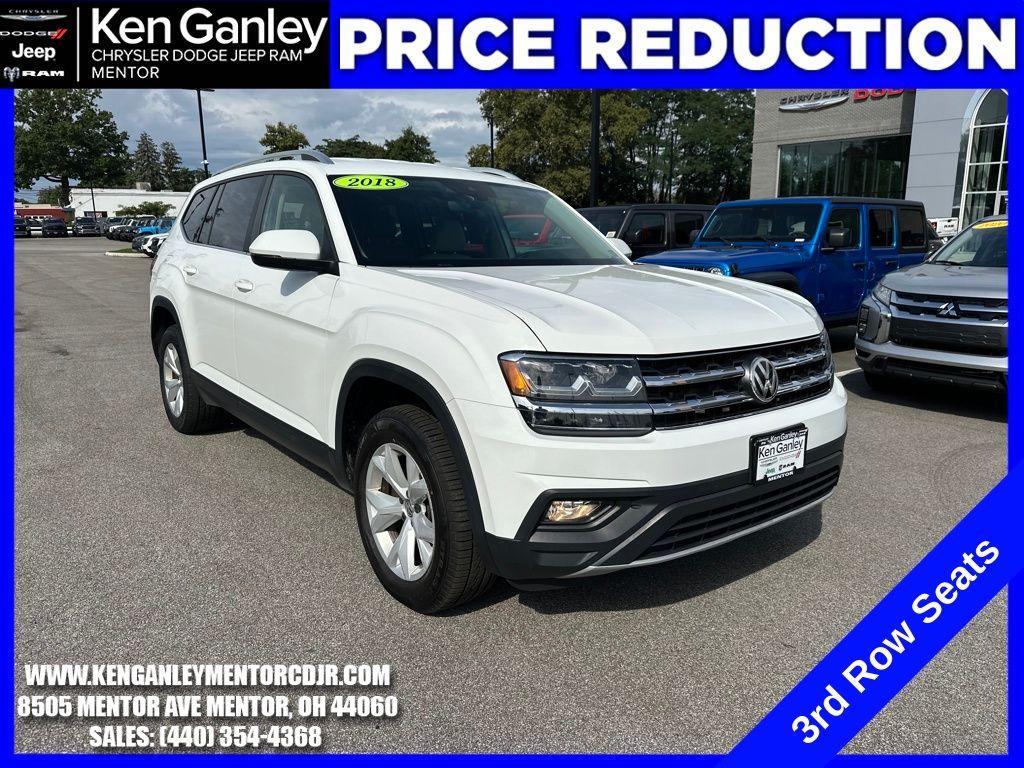 used 2018 Volkswagen Atlas car, priced at $15,302