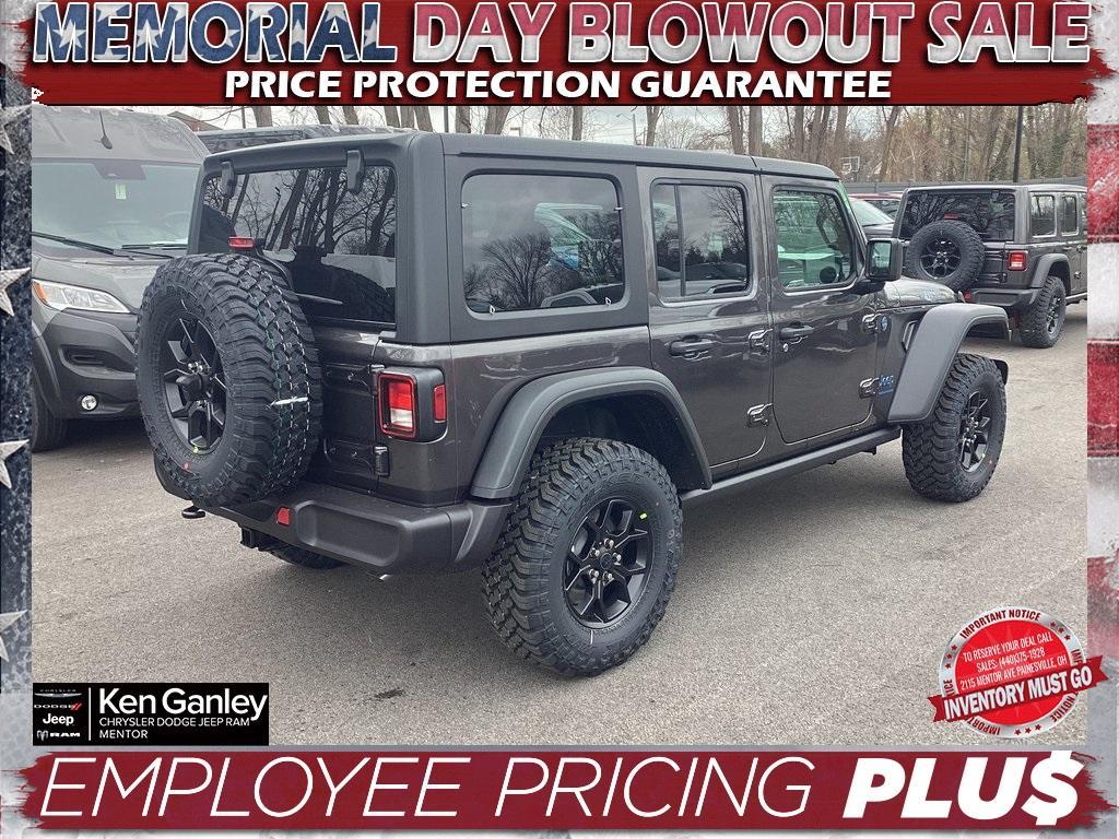 new 2025 Jeep Wrangler 4xe car, priced at $53,300