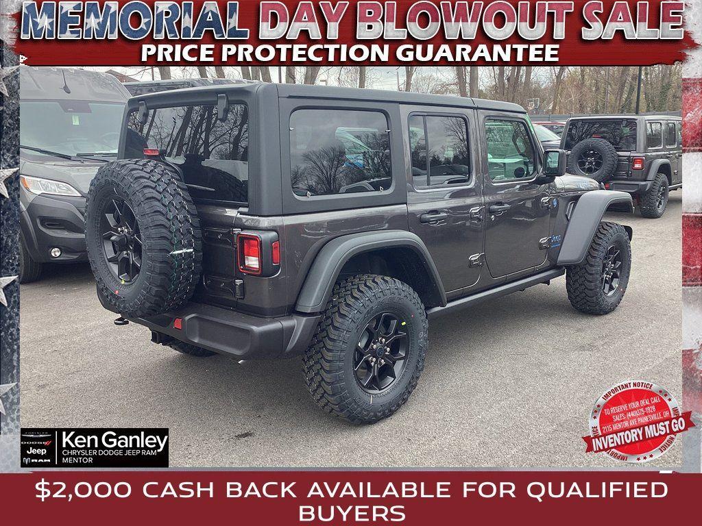new 2025 Jeep Wrangler 4xe car, priced at $53,180