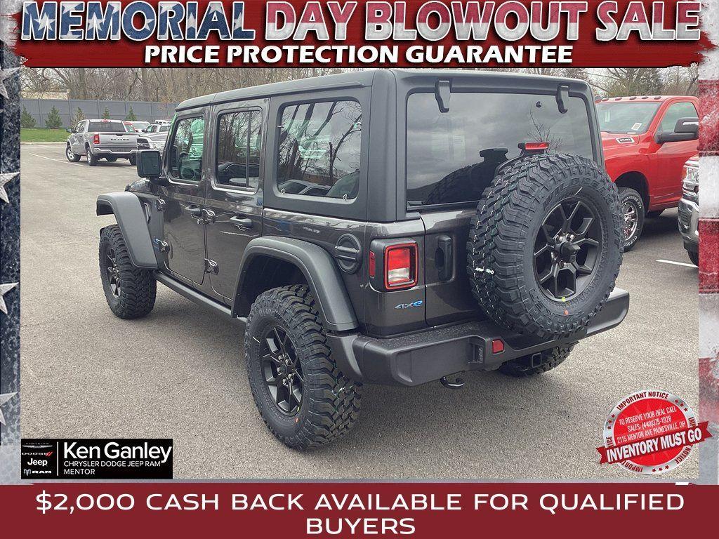 new 2025 Jeep Wrangler 4xe car, priced at $53,180