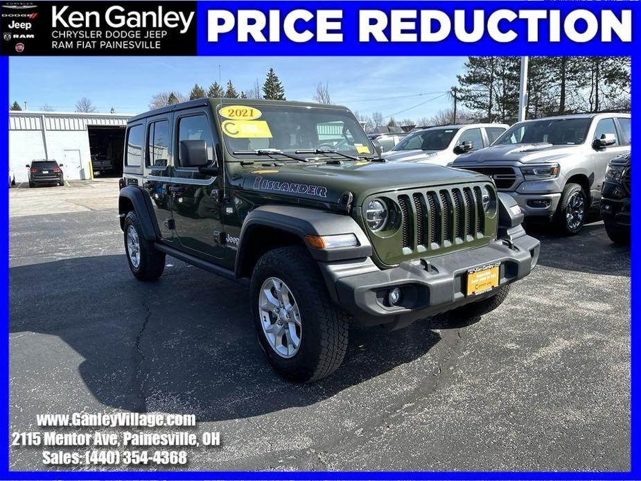 used 2021 Jeep Wrangler Unlimited car, priced at $34,250