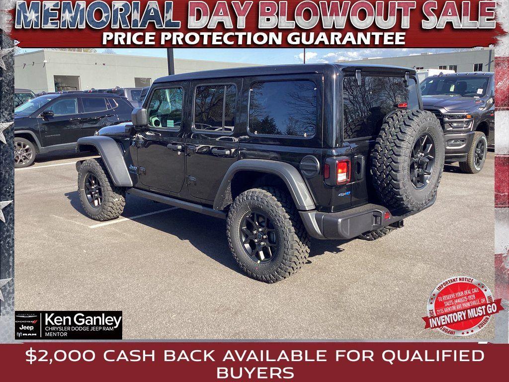 new 2025 Jeep Wrangler 4xe car, priced at $55,380