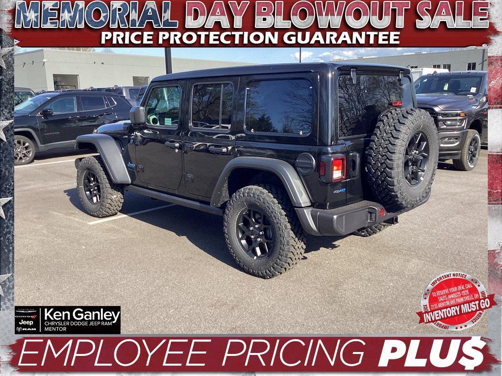 new 2025 Jeep Wrangler 4xe car, priced at $55,500