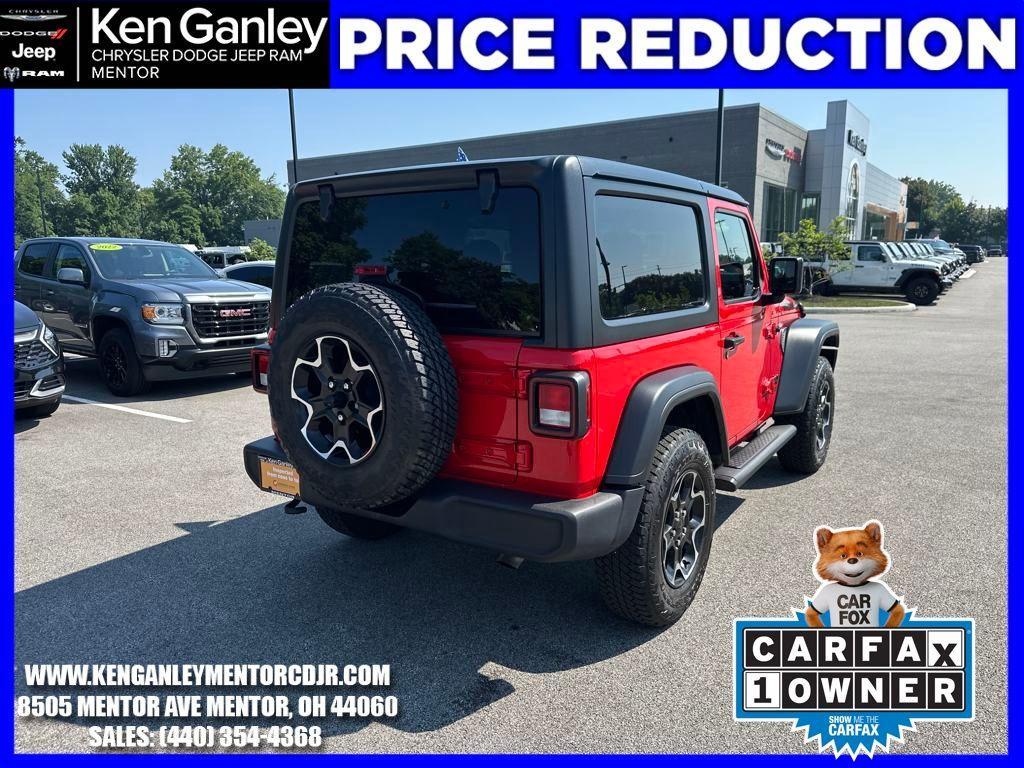 used 2021 Jeep Wrangler car, priced at $28,300