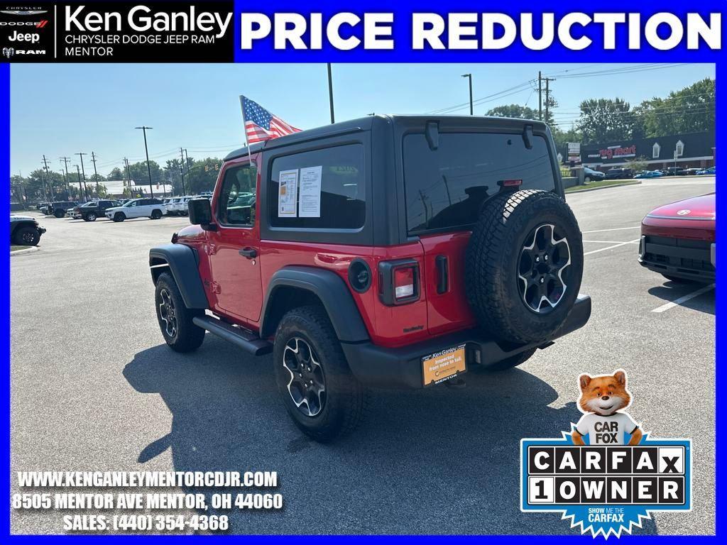 used 2021 Jeep Wrangler car, priced at $28,300