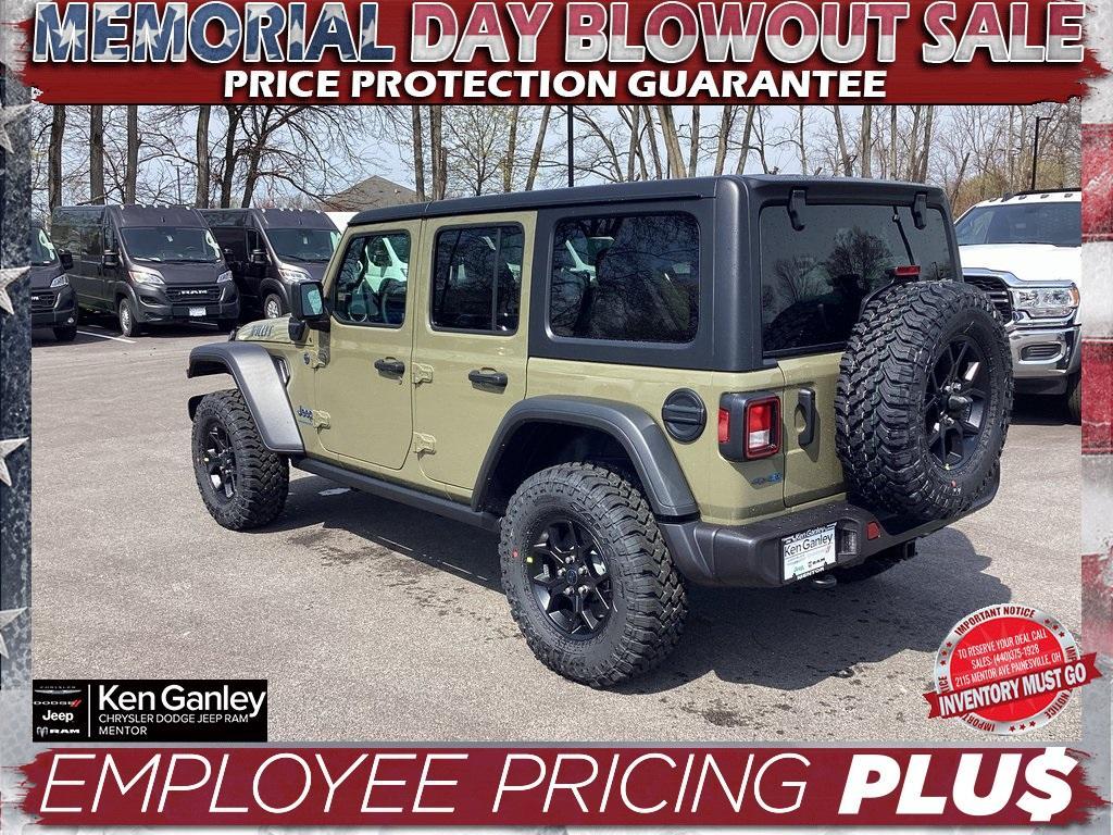 new 2025 Jeep Wrangler 4xe car, priced at $53,300