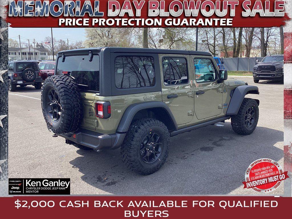 new 2025 Jeep Wrangler 4xe car, priced at $53,180
