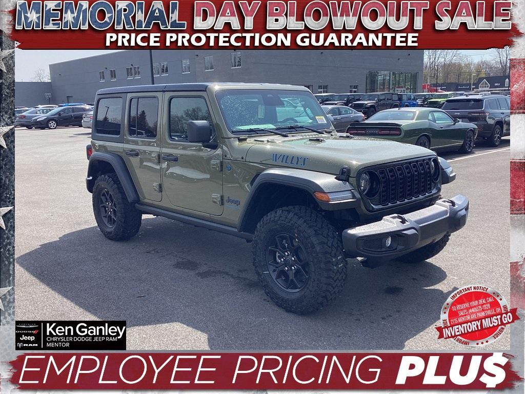 new 2025 Jeep Wrangler 4xe car, priced at $53,300