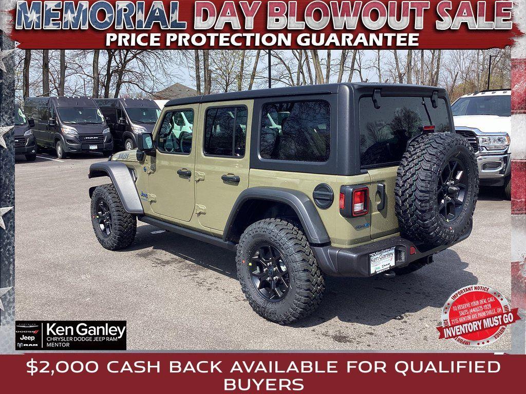 new 2025 Jeep Wrangler 4xe car, priced at $53,180