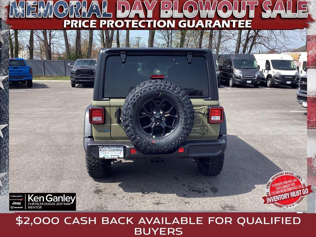 new 2025 Jeep Wrangler 4xe car, priced at $53,180