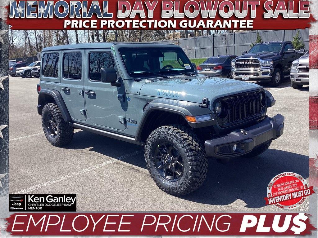 new 2025 Jeep Wrangler 4xe car, priced at $55,500