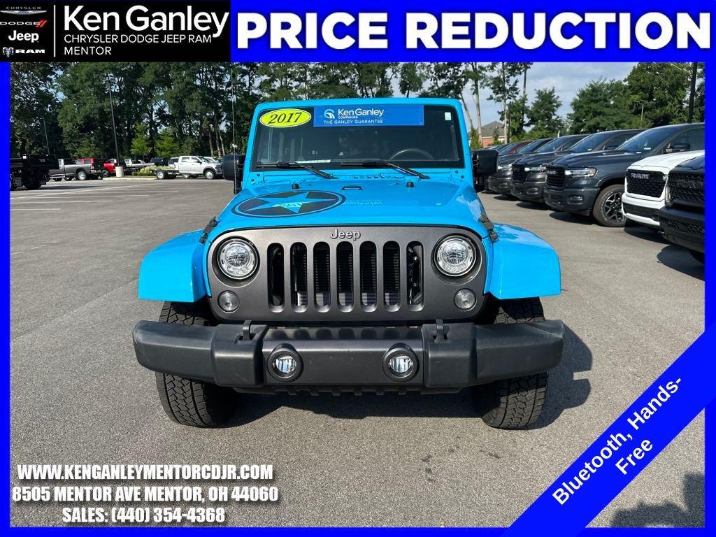 used 2017 Jeep Wrangler Unlimited car, priced at $23,500