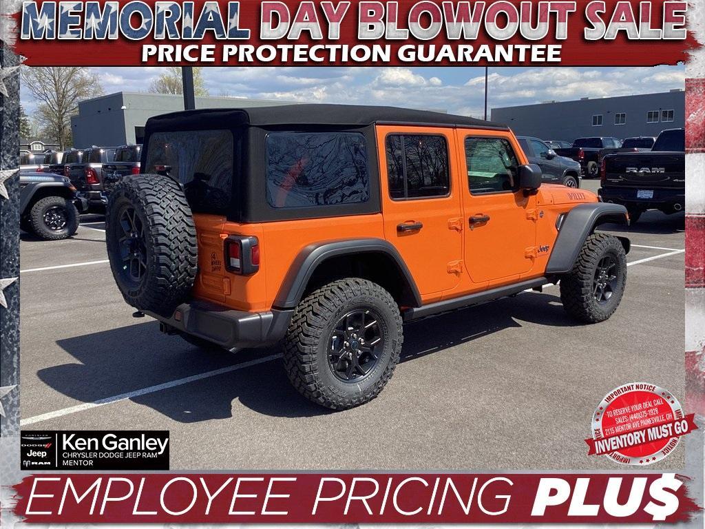 new 2025 Jeep Wrangler 4xe car, priced at $52,300