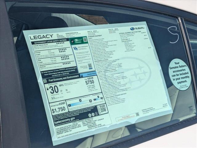 new 2025 Subaru Legacy car, priced at $34,512