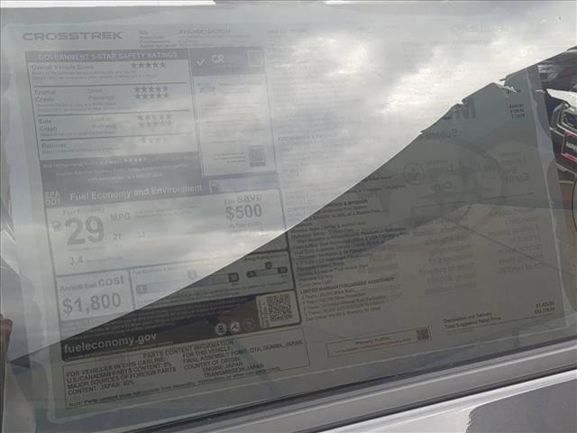new 2025 Subaru Crosstrek car, priced at $31,495