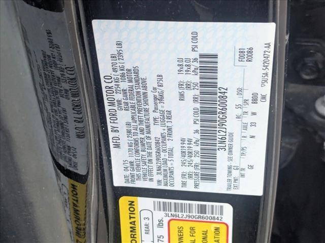 used 2016 Lincoln MKZ car, priced at $12,500