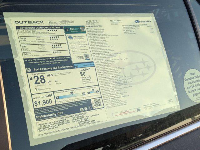 new 2025 Subaru Outback car, priced at $30,641