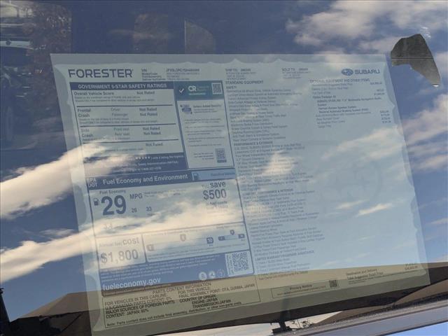 new 2025 Subaru Forester car, priced at $38,022