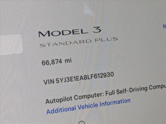 used 2020 Tesla Model 3 car, priced at $19,998