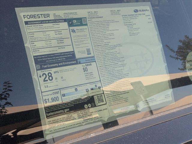 new 2025 Subaru Forester car, priced at $40,436