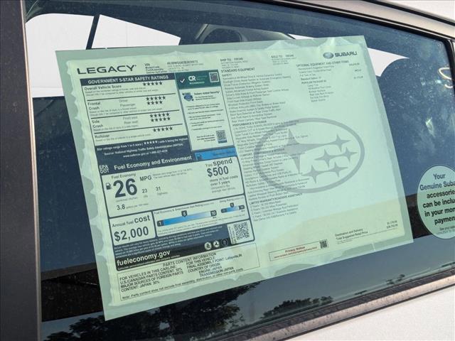 new 2025 Subaru Legacy car, priced at $36,933