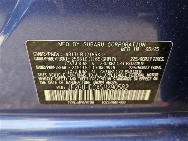 new 2025 Subaru Crosstrek car, priced at $29,870