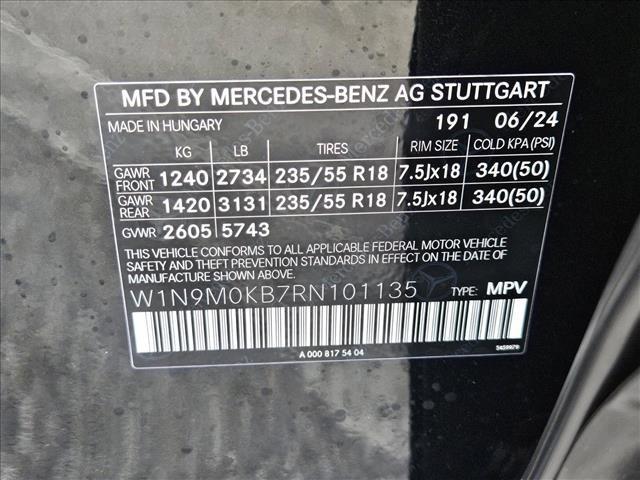 new 2024 Mercedes-Benz EQB 300 car, priced at $65,545