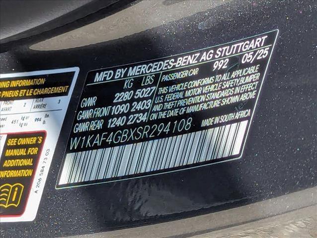 new 2025 Mercedes-Benz C-Class car, priced at $58,095