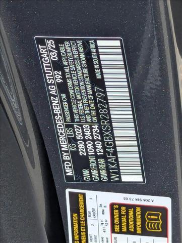 new 2025 Mercedes-Benz C-Class car, priced at $58,095
