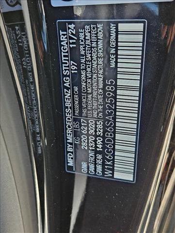 new 2025 Mercedes-Benz S-Class car, priced at $127,625