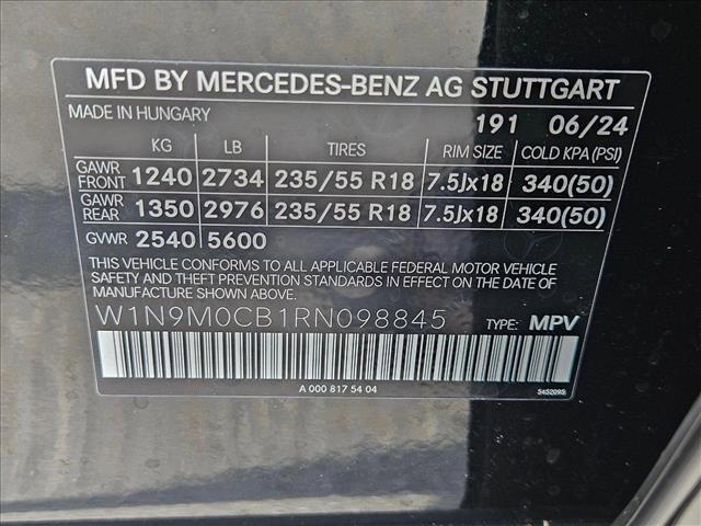 new 2024 Mercedes-Benz EQB 250 car, priced at $61,295