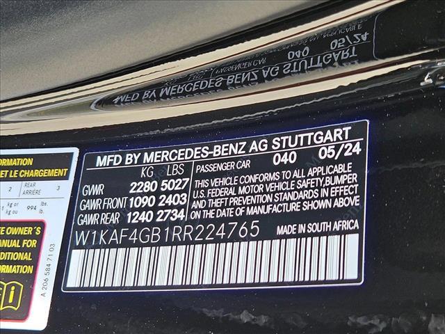 new 2024 Mercedes-Benz C-Class car, priced at $54,585