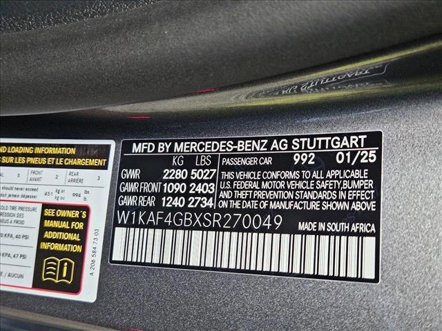 new 2025 Mercedes-Benz C-Class car, priced at $58,445