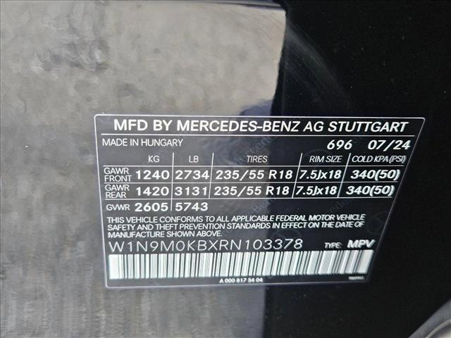 new 2024 Mercedes-Benz EQB 300 car, priced at $61,075