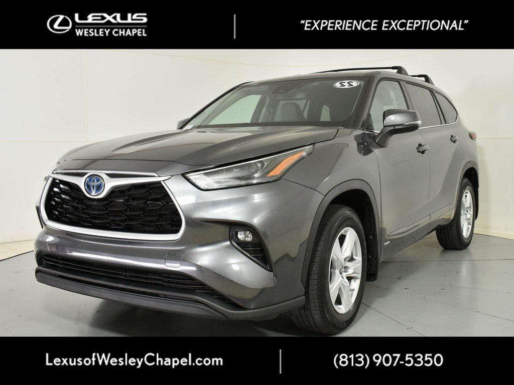 used 2022 Toyota Highlander Hybrid car, priced at $34,790