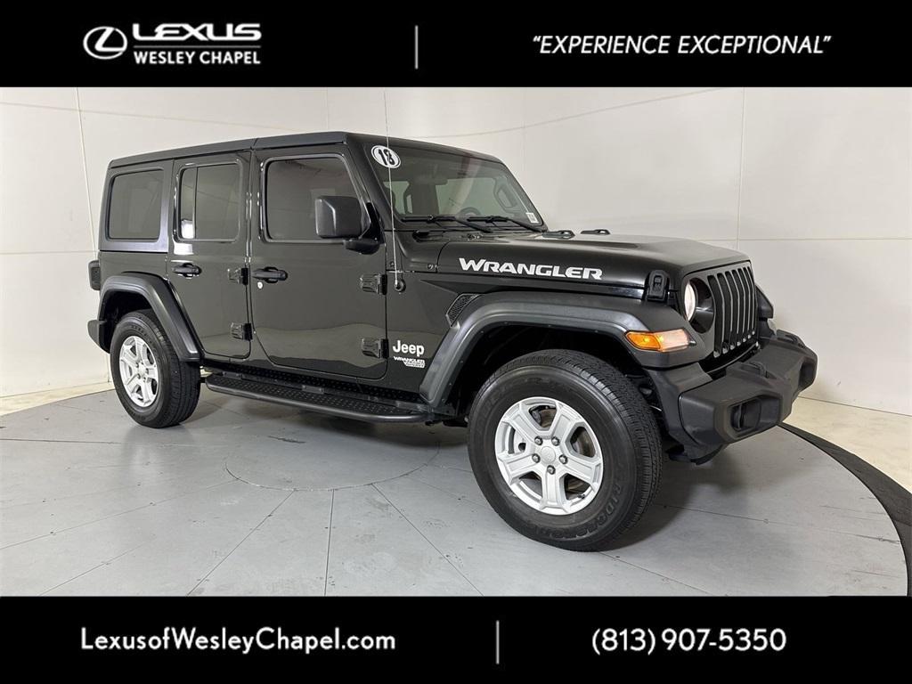 used 2018 Jeep Wrangler Unlimited car, priced at $19,990