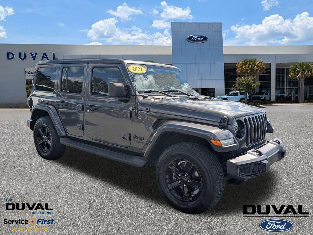 used 2021 Jeep Wrangler Unlimited car, priced at $32,500