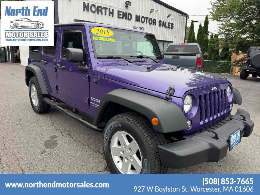 used 2018 Jeep Wrangler JK Unlimited car, priced at $24,900