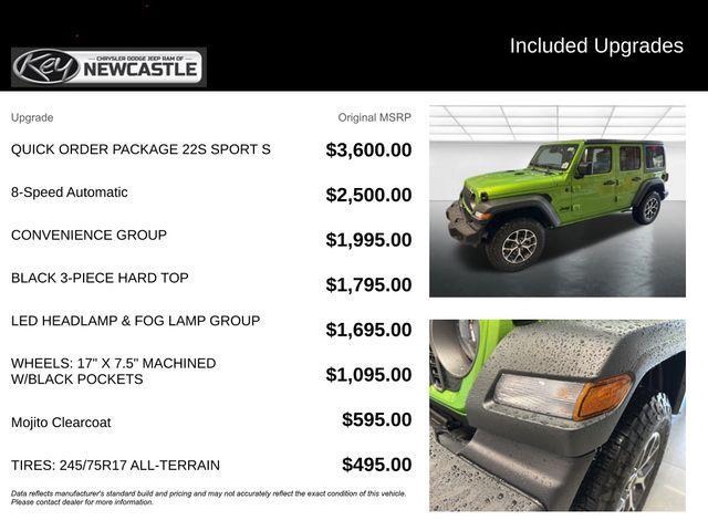 new 2025 Jeep Wrangler car, priced at $42,825