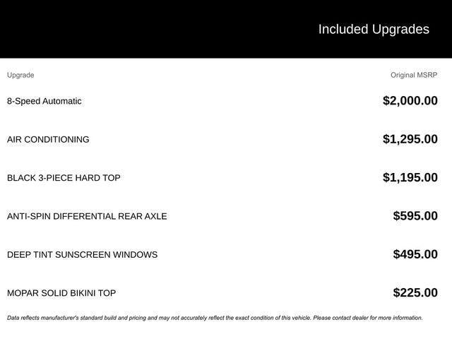 used 2019 Jeep Wrangler car, priced at $17,209