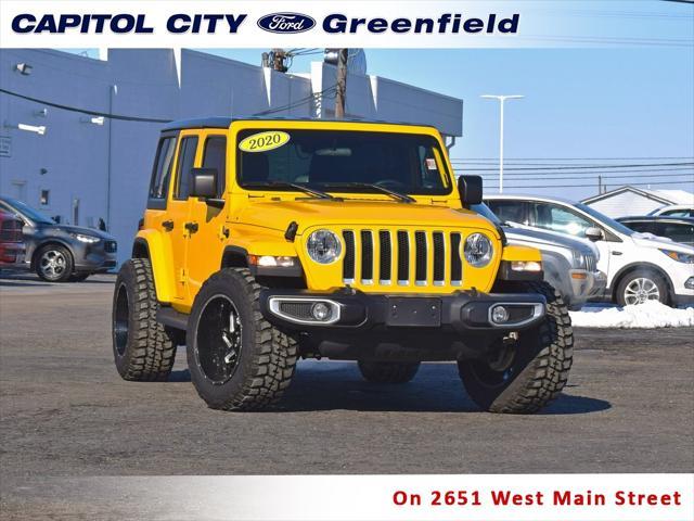 used 2020 Jeep Wrangler Unlimited car, priced at $34,567