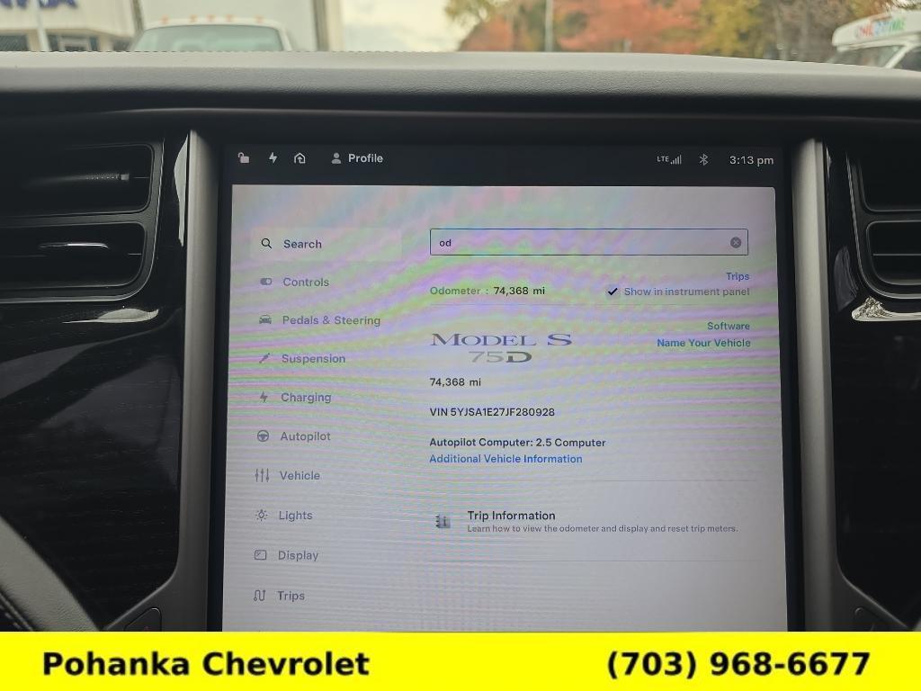 used 2018 Tesla Model S car, priced at $20,995