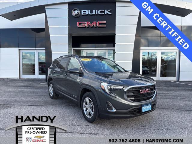 used 2021 GMC Terrain car, priced at $19,198