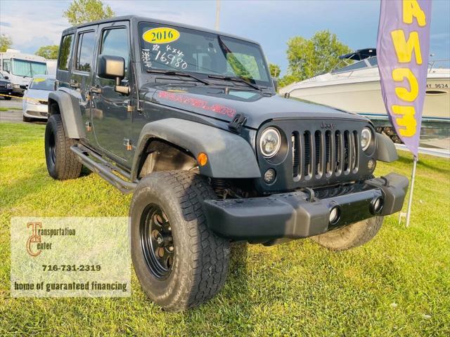 used 2016 Jeep Wrangler Unlimited car, priced at $15,980