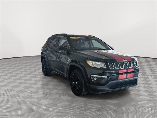 used 2021 Jeep Compass car, priced at $17,388