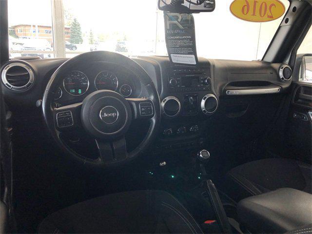 used 2016 Jeep Wrangler Unlimited car, priced at $22,563
