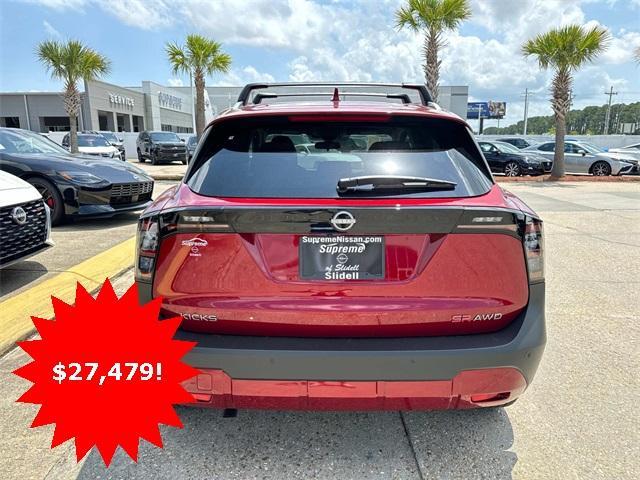 new 2025 Nissan Kicks car, priced at $27,479