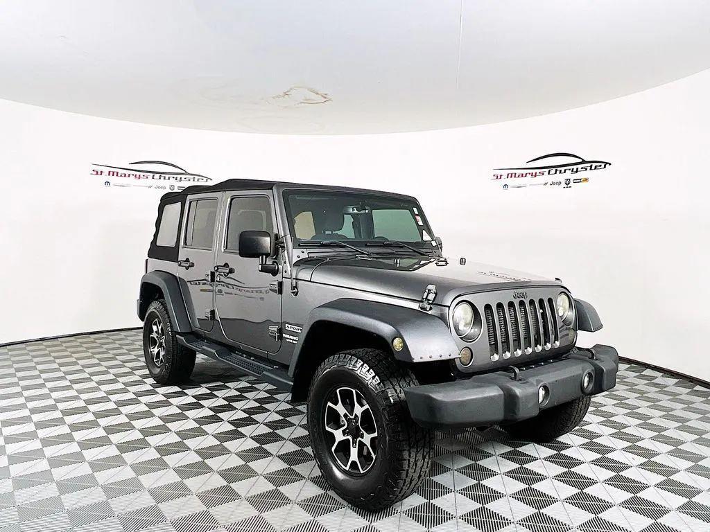 used 2017 Jeep Wrangler Unlimited car, priced at $14,700