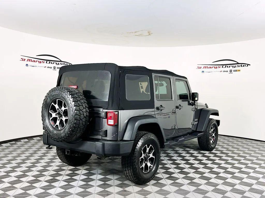 used 2017 Jeep Wrangler Unlimited car, priced at $14,200